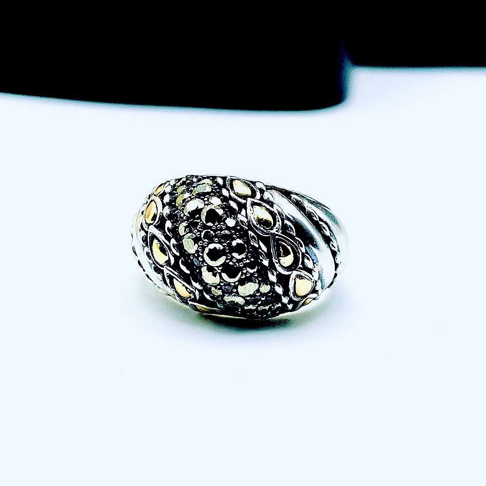 John Hardy Jai 14KT Citrine Topaz Ring